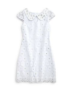 Girls Mini Nicci Lace Dress   Resort White