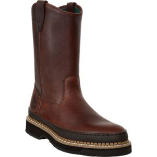 Georgia Giant 9in. Wellington Pull On Work Boot   Soggy Brown, Size 9 1/2,