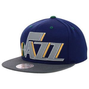 Utah Jazz Mitchell and Ness NBA XL Reflective 2 Tone Snapback Hat
