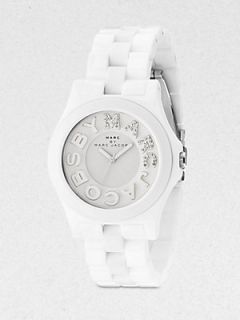 Marc by Marc Jacobs Rivera Glitz Bracelet Watch   White