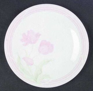Fairfield Tivoli Tulip Dinner Plate, Fine China Dinnerware   Pink Tulips & Band,