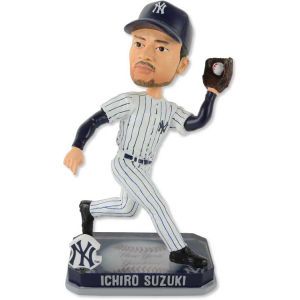 New York Yankees Ichiro Suzuki Forever Collectibles Springy Logo Bobble