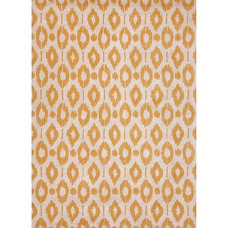 Hand tufted Contemporary Geometric Pattern Yellow Rug (5 X 8)