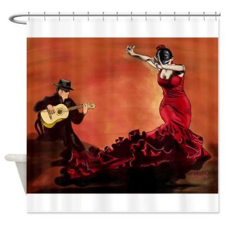  Flamenco Dancer and Guitarist Shower Curtain  Use code FREECART at Checkout