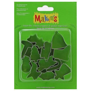 Makins Clay Cutters 12/pkg  Christmas