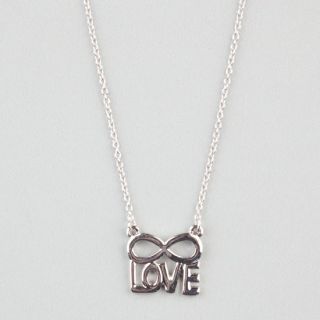 Infinite Love Necklace Silver One Size For Women 225025140