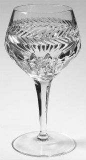 Nachtmann Antoinette Water Goblet   Laurel Cut, Vertical Cuts On Bowl