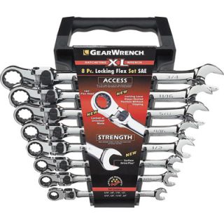 GearWrench XL Locking Flex Wrenches   8 Pc. SAE Set, Model# EHT85798