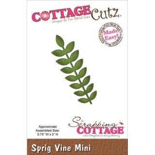 Cottagecutz Mini Die 1.75 X1.75  Sprig Vine