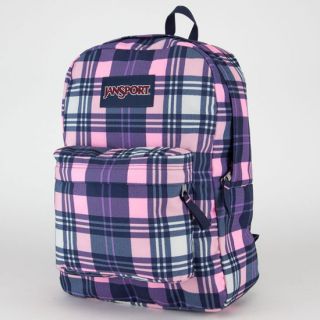 Superbreak Backpack Pink Pansy Preston Plaid One Size For Women 2149823