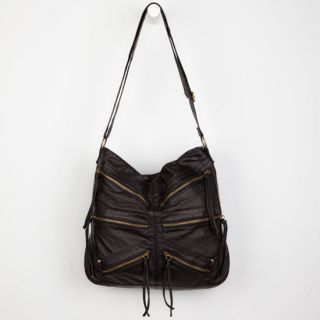 Zoe Zipper Hobo Bag Black One Size For Women 225148100