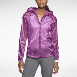 Nike Vapor Cyclone Packable Womens Running Jacket   Red Violet