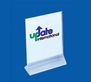 Update International Table Card Holder   5x3 1/2 Clear Acrylic