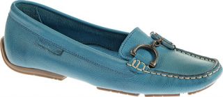 Womens Hush Puppies Cora   Light Blue Leather Casual Shoes