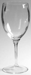 Mikasa Luisa Water Goblet   Clear, Straight Optic, Ribbed Stem