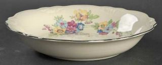 Homer Laughlin  Bouquet Coupe Soup Bowl, Fine China Dinnerware   Virginia Rose,