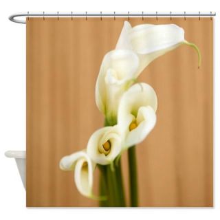  White Calla Lily Shower Curtain  Use code FREECART at Checkout