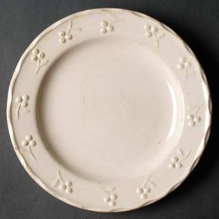 Swiss Colony Bella Ivory Salad Plate, Fine China Dinnerware   Stoneware,Ivory,Em