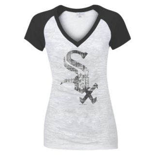 MLB Womens Chicago Whitesox T Shirt   Grey/ Black (M)
