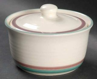 Pfaltzgraff Juniper Butter Tub & Lid, Fine China Dinnerware   Stoneware,Green &