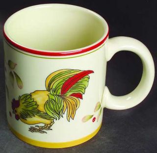 Royal Doulton Chanticlair Mug, Fine China Dinnerware   Studio, Rooster, Flowers,