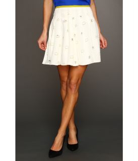 Cynthia Rowley Pleated Skirt Womens Skirt (White)