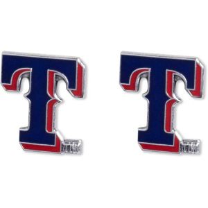 Texas Rangers AMINCO INC. Logo Post Earrings