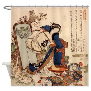  Hokusai Strong Oi Pouring Sake Shower Curtain  Use code FREECART at Checkout