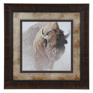 Crestview Collection Buffalo in The Fog Wall Art   38.5W x 38.5H in. Multicolor