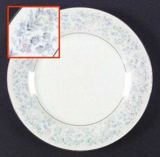 Galaxy Lakewood Dinner Plate, Fine China Dinnerware   Blue & Pink Flowers