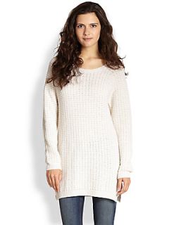 By Zoe Ecru Easy Sweater   White