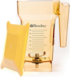Blendtec 2 qt FourSide Blender Jar w/ Hard Lid & Wingtip Blade, Yellow