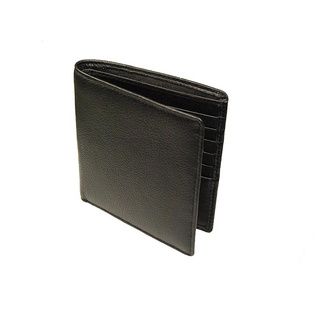 Castello Black Nappa Leather Hipster Wallet