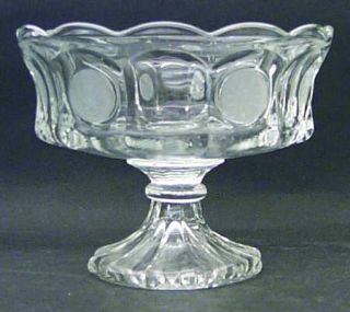 Fostoria Coin Glass Clear Compote   Stem #1372, Clear   Old