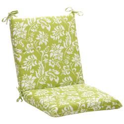 Squared Green/ White Floral Outdoor Chair Cushion (Green, whiteMaterials 100 percent polyesterFill 100 percent virgin polyester fiber fillClosure Sewn seamUV protected and water resistantCare instructions Spot clean onlyDimensions 36.5 inches long x 