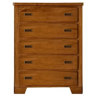 Hardy Brown Finish 5 drawer Chest