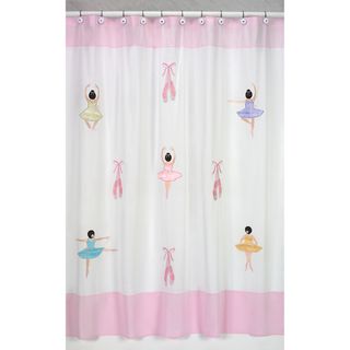 Sweet Jojo Designs Ballerina Kids Shower Curtain (White/ pinkMaterials 100 percent cotton sateen fabricsDimensions 72 inches wide x 72 inches longCare instructions Machine washableShower hooks and liners not includedThe digital images we display have t