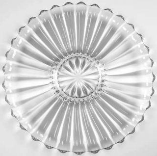 Heisey Crystolite (Pressed & Thin Blown) 13 Cupped Plate   #1503/5003, Stemware