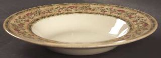 Johnson Brothers Mc Baine Large Rim Soup Bowl, Fine China Dinnerware   Flowers &