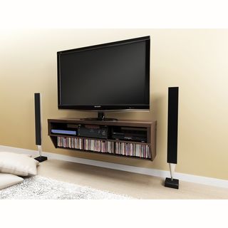 Series 9 Designer Collection Espresso 58 inch Wide Wall Mounted Av Console