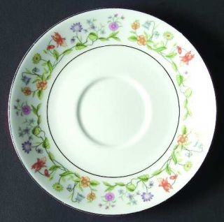 Ashley Eternal Love (Platinum Trim) Saucer for Footed Cup, Fine China Dinnerware