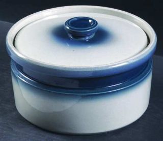 Wedgwood Blue Pacific 3 Quart Round Covered Casserole, Fine China Dinnerware   O