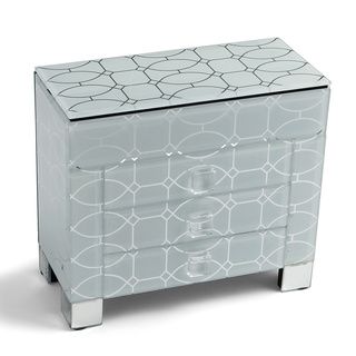 Decorative Home 3 drawer Glass Jewelry Box