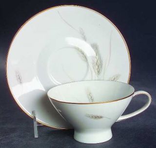 Rosenthal   Continental Regina Gold Footed Cup & Saucer Set, Fine China Dinnerwa