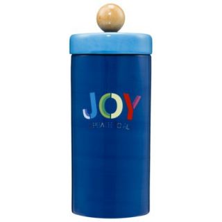 Holiday Ceramic Canister   Blue