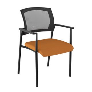 Compel Office Furniture Speedy Mesh Stack Chair with Arms CSF6300B chalk Seat