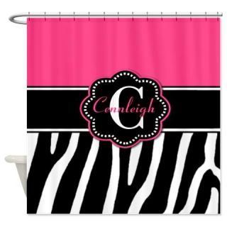  Pink Zebra Personalized Shower Curtain  Use code FREECART at Checkout