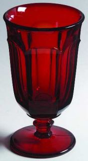 Imperial Glass Ohio Old Williamsburg Ruby Iced Tea   Stem #341, Ruby