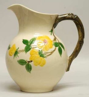 Franciscan Meadow Rose 64 Oz Pitcher, Fine China Dinnerware   Yellow Flowers, Gr