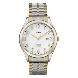 Mens Timex Expansion Strap Watch   Gold/Silver